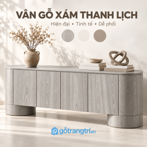 Dễ bố trí cùng sofa, bàn trà và kệ tivi