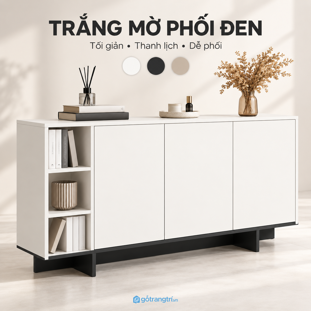 Dễ bố trí tại phòng khách, phòng ăn và hành lang Dễ bố trí tại phòng khách, phòng ăn và hành lang