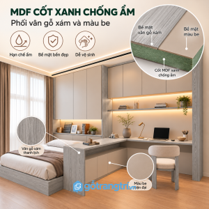 Dễ phối hợp với nhiều không gian nội thất phòng ngủ