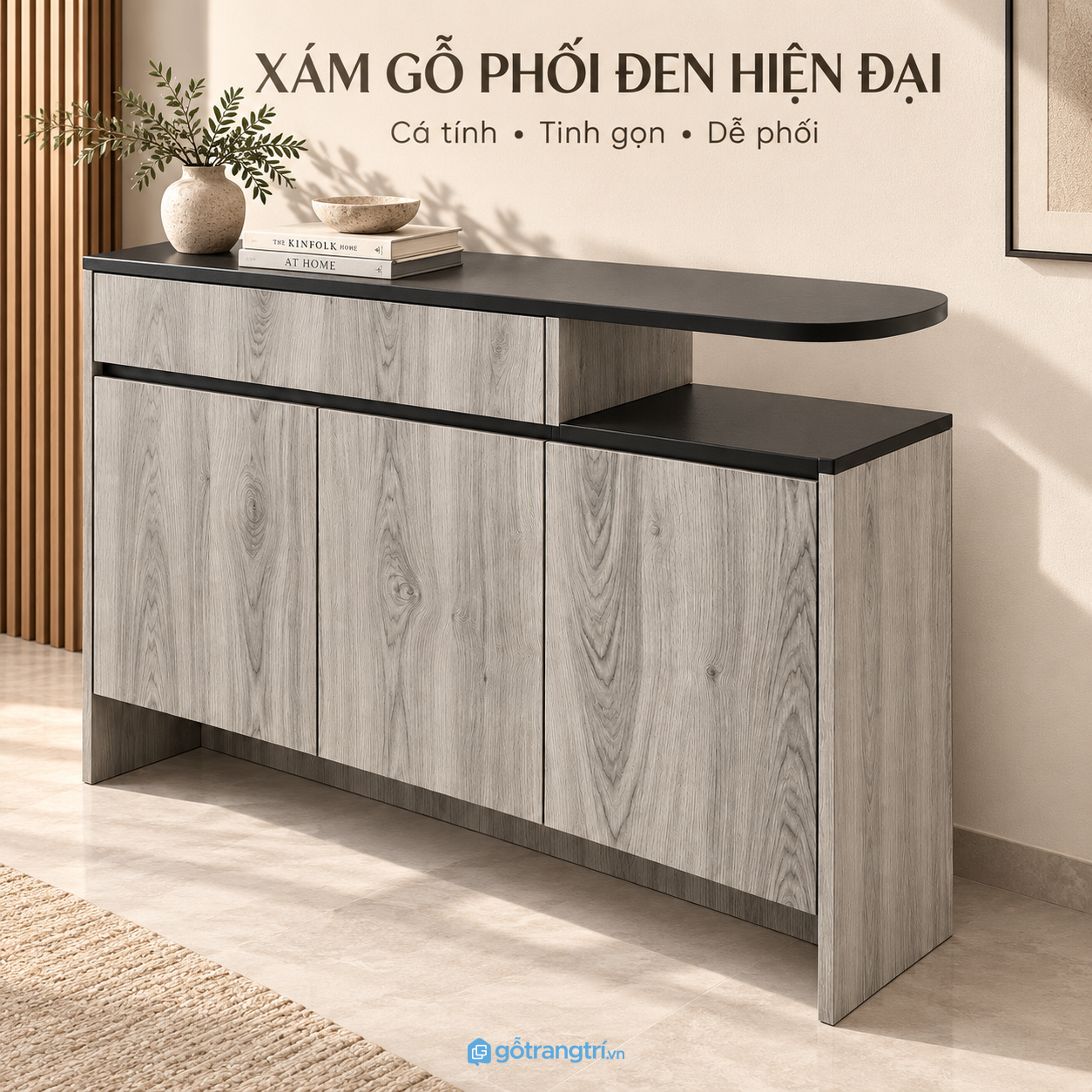 Dễ phối hợp với phòng khách, sảnh vào và hành lang