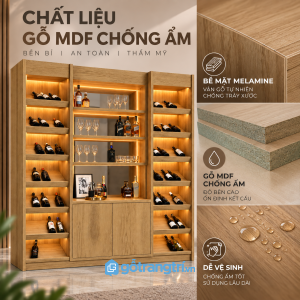 Dễ phối hợp với phòng khách và không gian tiếp khách