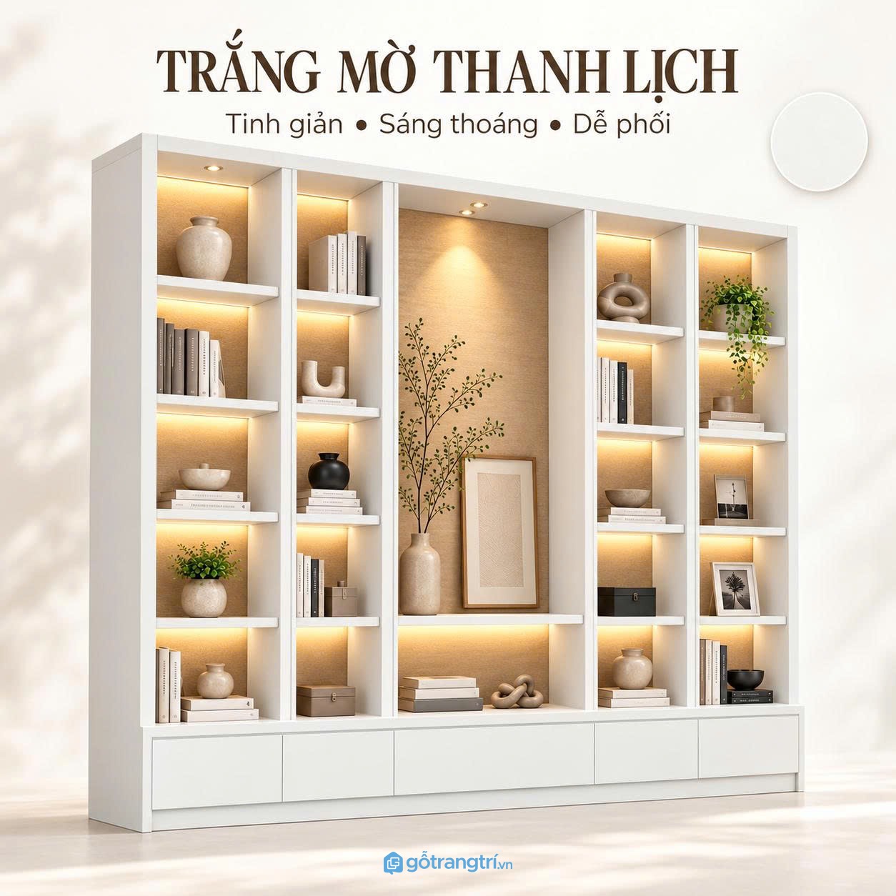 Dễ phối với phòng khách và không gian sinh hoạt chung