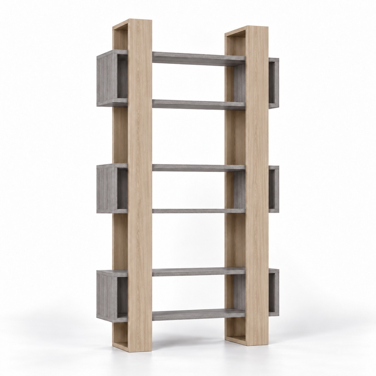 Kệ sách hai trụ khung hộp GHS-2678 phối 413 + 388