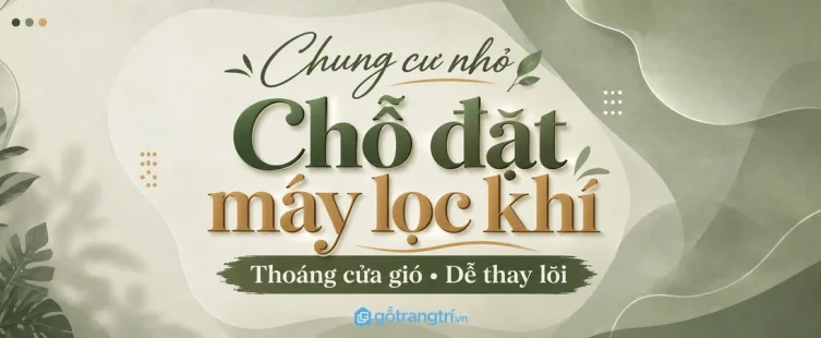 Kệ máy lọc không khí chung cư nhỏ: kiểm chỗ đặt trước khi làm