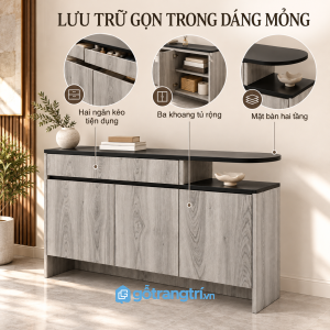 Hệ cánh kín hỗ trợ lưu trữ đồ dùng gọn gàng