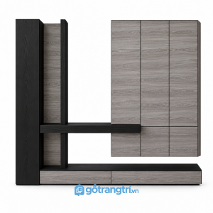 Hệ tủ sảnh kết hợp kệ trang trí và ngăn kéo GHS-5149 - Màu gỗ 413 - GHS-5149-413