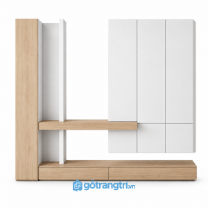 Hệ tủ sảnh kết hợp kệ trang trí và ngăn kéo GHS-5149 - Màu trắng - GHS-5149-TRANG
