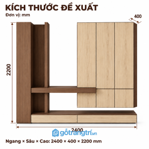 Hệ tủ sảnh liền kệ, giữ lối vào gọn gàng