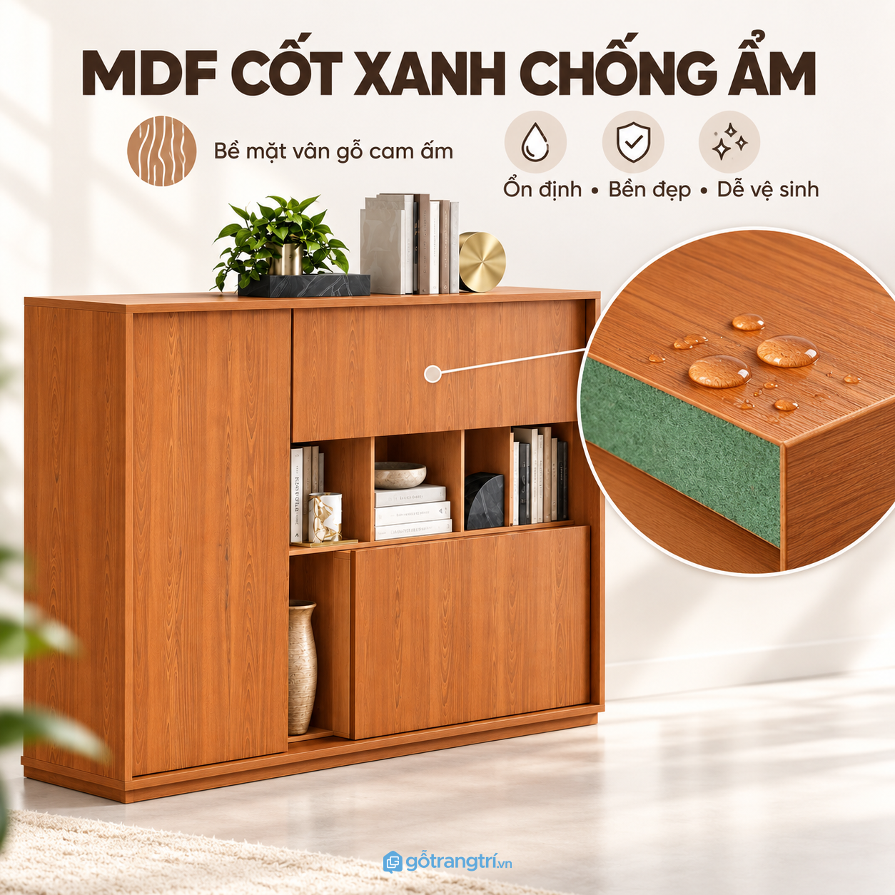 Màu gỗ ấm và vân gỗ dễ phối nội thất Màu gỗ ấm và vân gỗ dễ phối nội thất
