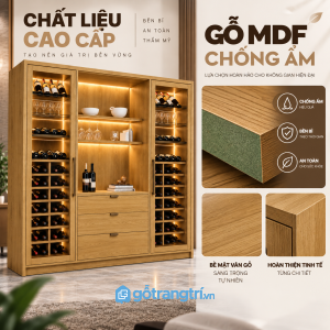 MDF lõi xanh chống ẩm, bề mặt dễ vệ sinh