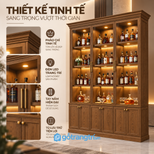 Nhiều tầng trưng bày, kết hợp không gian lưu trữ kín