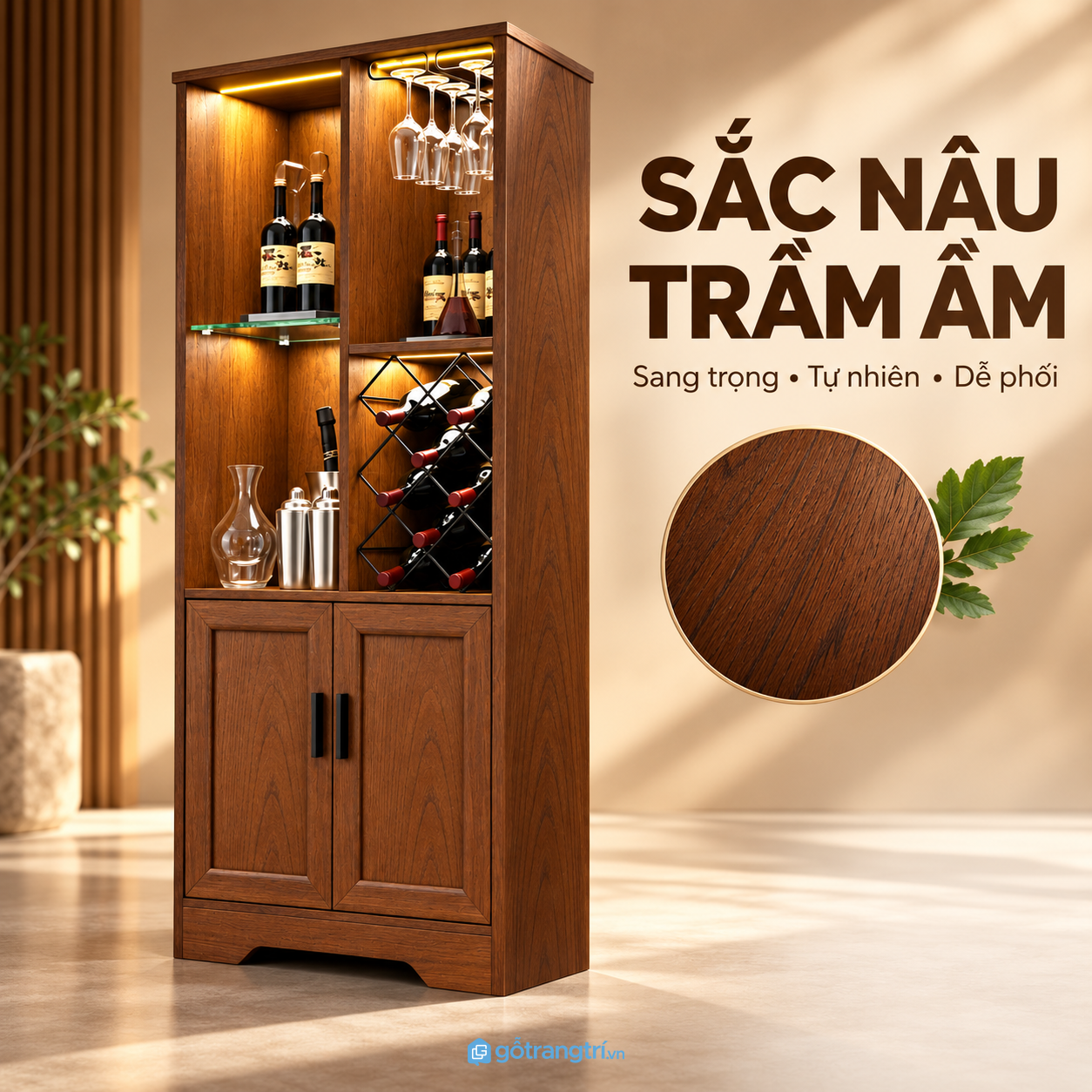 Phù hợp phòng khách và nhiều không gian tiếp khách