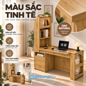 Phù hợp phòng làm việc tại nhà và nhiều phong cách nội thất