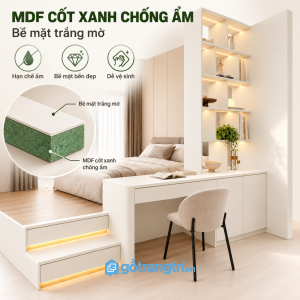 Phù hợp phòng ngủ hiện đại, căn hộ và nhà phố
