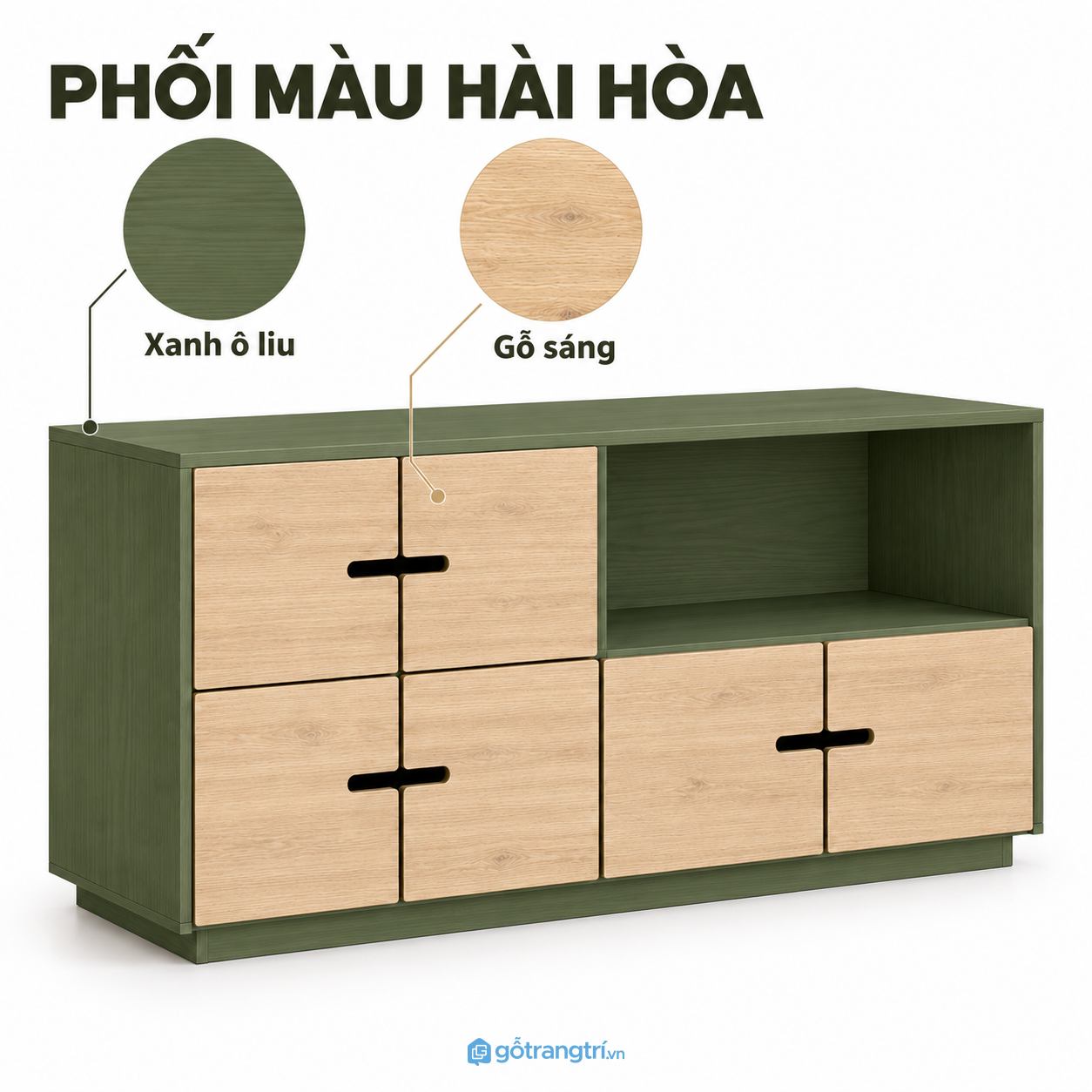 Tám phối màu để chọn theo không gian