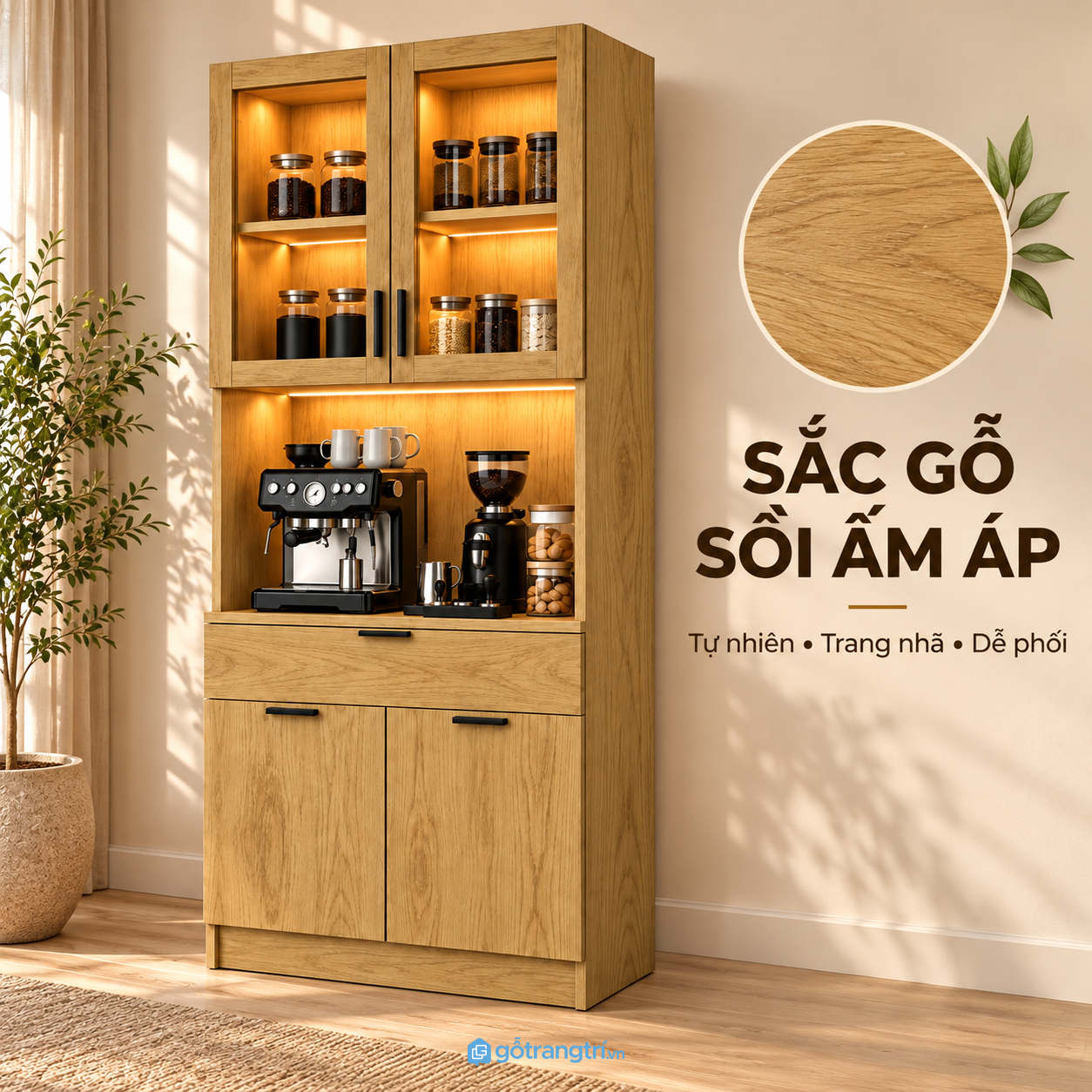 Tận dụng chiều cao để tăng không gian lưu trữ