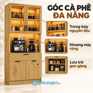 Tạo riêng một khu vực pha cà phê tiện dụng