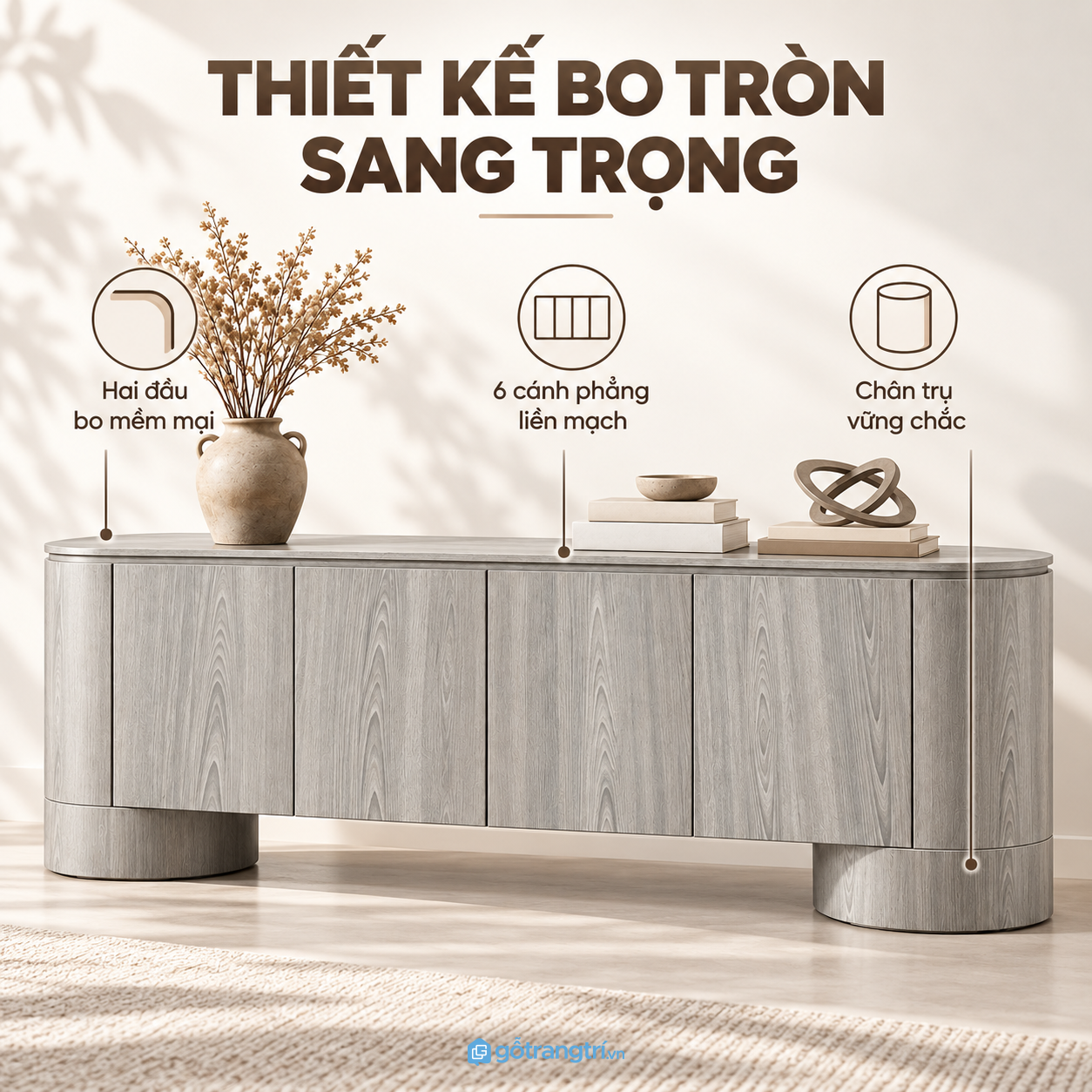 Thiết kế bo góc mềm mại, dáng dài hiện đại