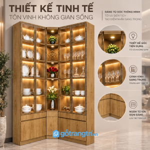 Thiết kế chữ L tận dụng góc tường hiệu quả