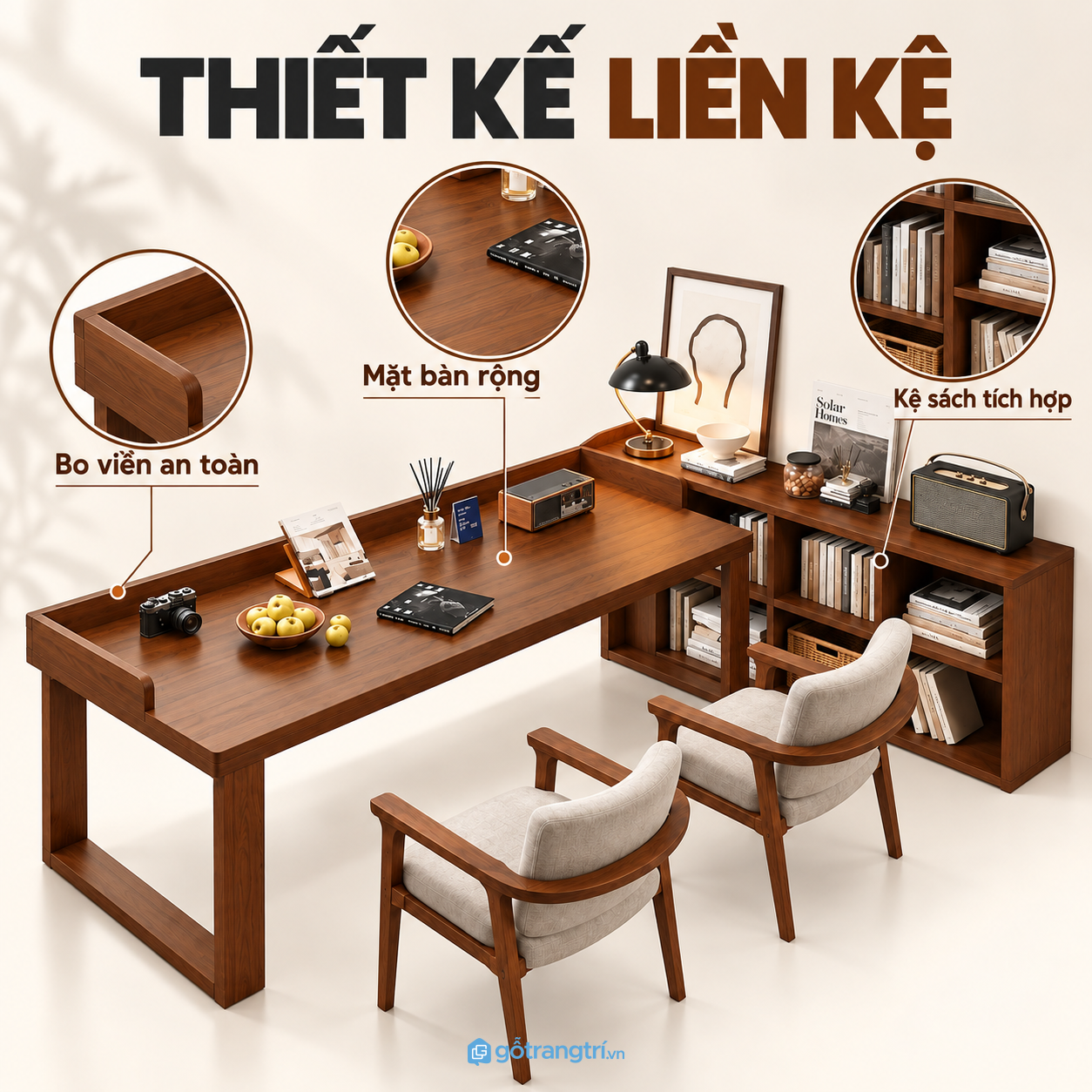 Thiết kế hiện đại, gọn gàng và có điểm nhấn