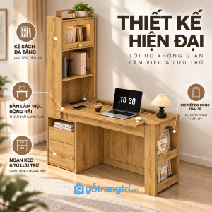 Thiết kế hiện đại, gọn gàng và có điểm nhấn