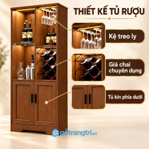 Thiết kế hiện đại, thiên về trưng bày