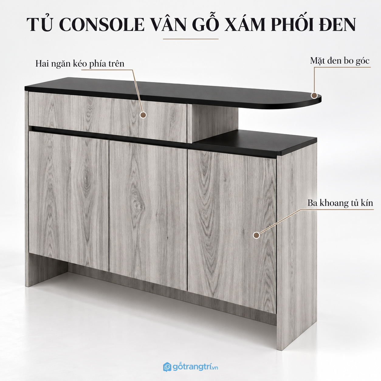 Thiết kế hiện đại, tối giản nhưng không đơn điệu