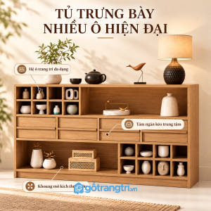 Thiết kế hiện đại với đường nét vuông vắn