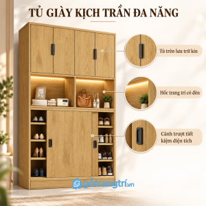 Thiết kế hiện đại với gam nâu óc chó sang trọng