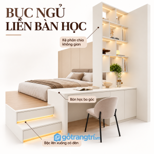 Thiết kế liền khối hiện đại, tận dụng diện tích