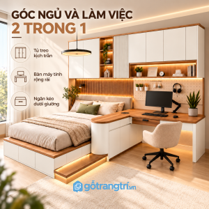 Tích hợp nhiều công năng, tăng diện tích sử dụng