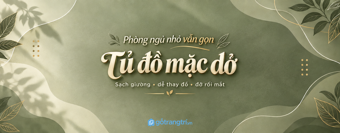 Tủ đồ đi làm buổi sáng phòng ngủ nhỏ: gọn áo quần, sạch ghế và dễ ra khỏi nhà đúng giờ