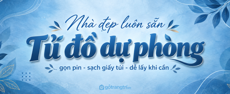 Tủ đồ dự phòng gia đình trong nhà phố nhỏ: gọn đồ cần lúc khẩn, sạch kho và dễ lấy