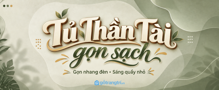 Tủ đồ lễ Thần Tài cho shop nhỏ: gọn hương hoa, sạch quầy và dễ chuẩn bị mỗi ngày