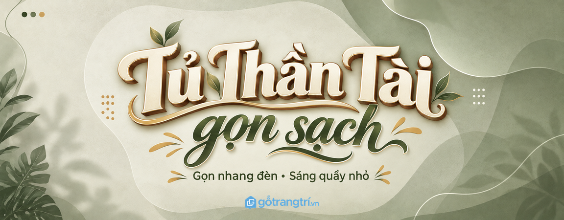 Tủ đồ lễ Thần Tài cho shop nhỏ: gọn hương hoa, sạch quầy và dễ chuẩn bị mỗi ngày