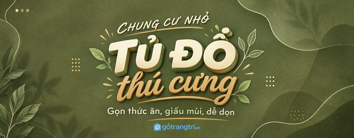 Tủ đồ thú cưng cho chung cư nhỏ: gọn thức ăn, giấu mùi và dễ dọn mỗi ngày