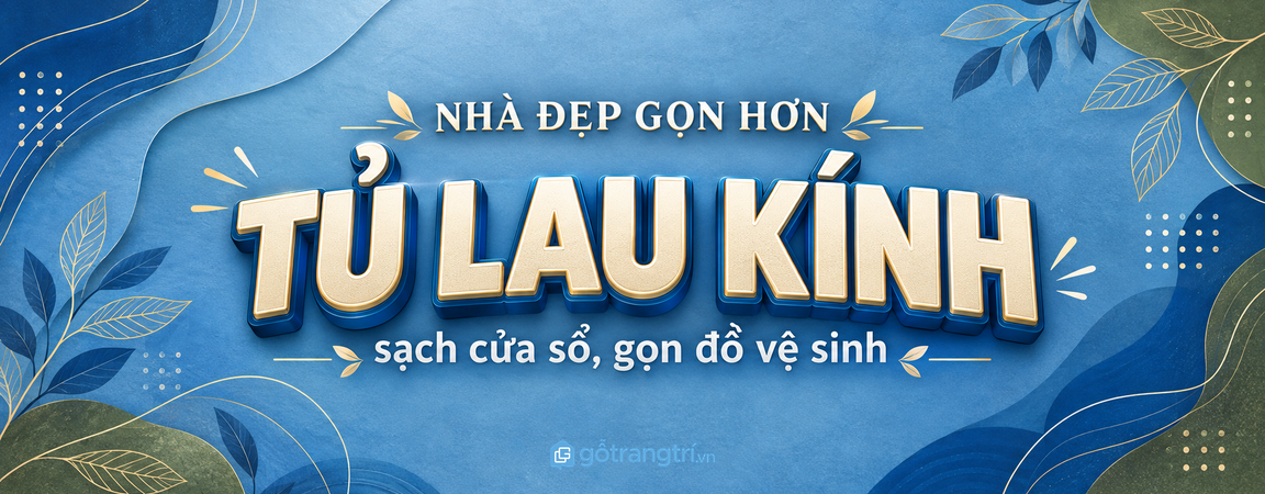 Tủ dụng cụ lau kính cho nhà phố nhỏ: gọn cây lau, sạch cửa sổ và dễ giữ nhà sáng