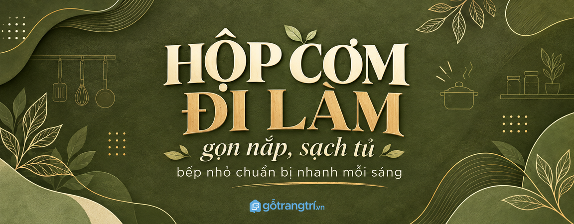Tủ hộp cơm đi làm cho bếp nhỏ: gọn nắp, sạch tủ và chuẩn bị nhanh mỗi sáng