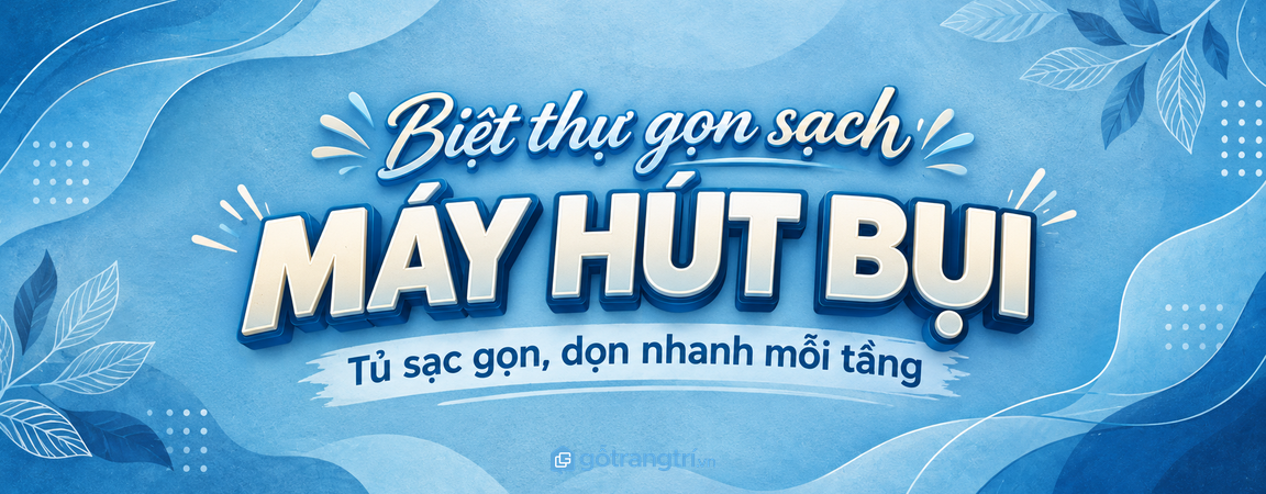 Tủ máy hút bụi không dây biệt thự: giấu ổ sạc, gọn phụ kiện và dọn nhanh mỗi tầng