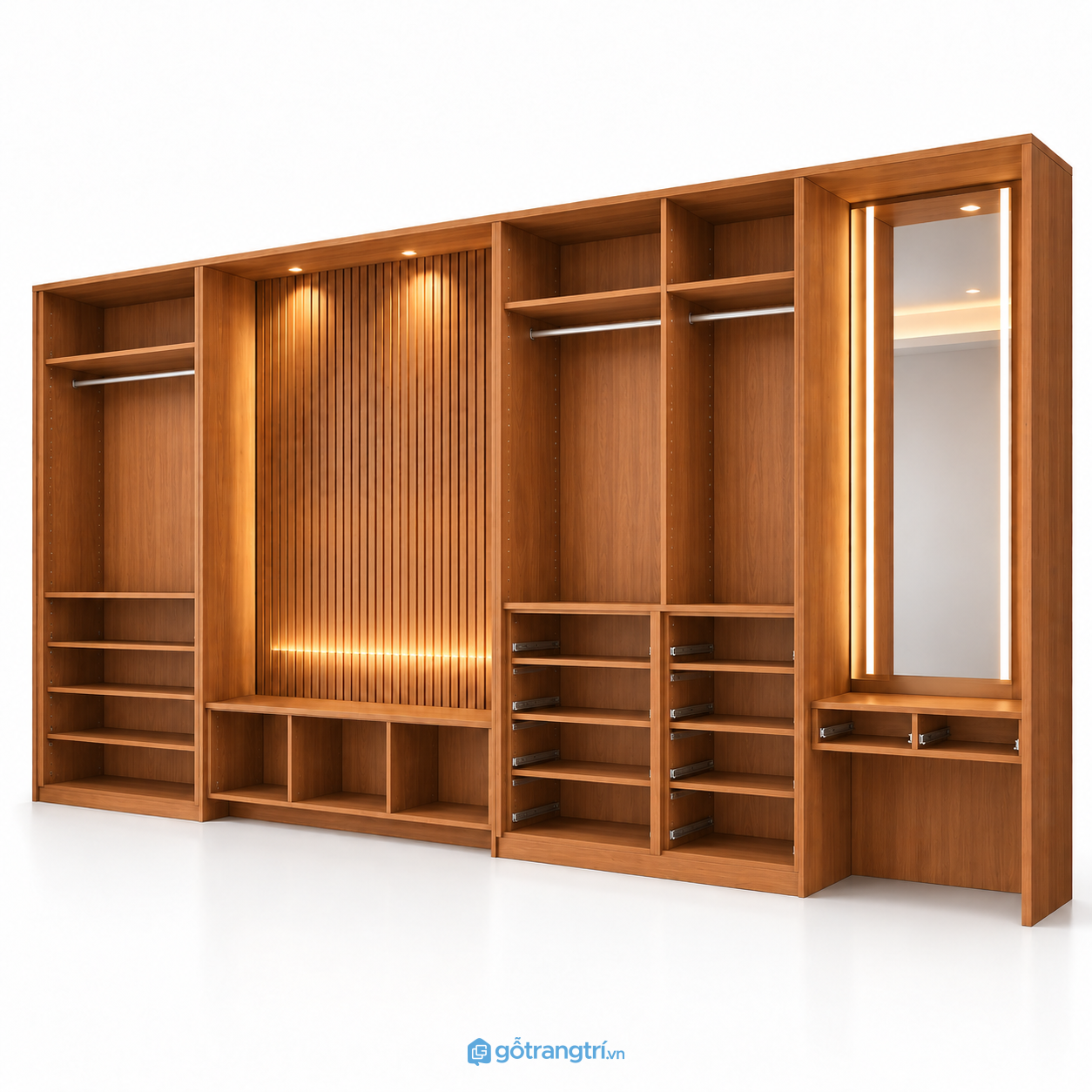 Tủ quần áo kết hợp kệ tivi và bàn trang điểm GHS-5119 - hình ảnh thực tế 1 Tủ quần áo kết hợp kệ tivi và bàn trang điểm GHS-5119 - hình ảnh thực tế 1