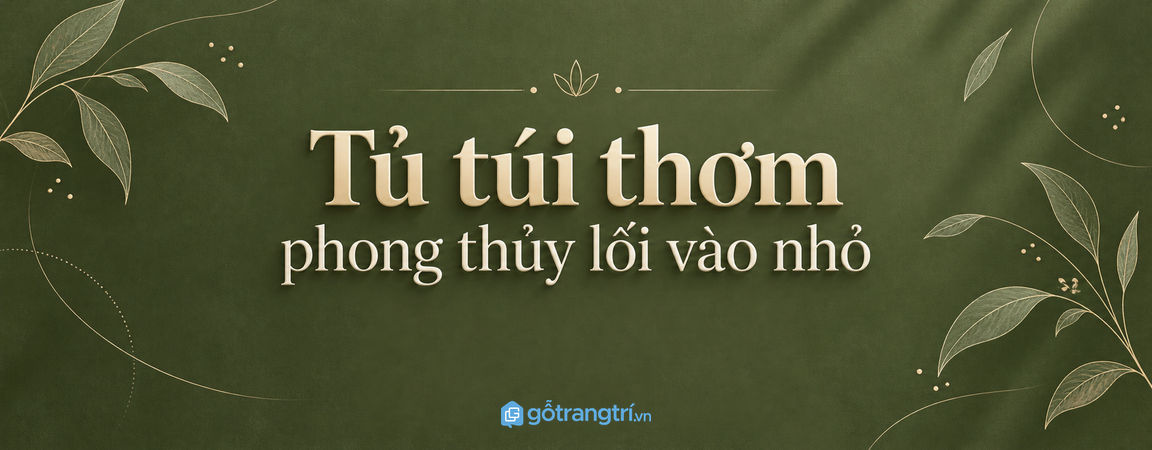 Tủ túi thơm phong thủy lối vào nhỏ: gọn hương, sạch tủ giày và dễ giữ nhà thơm